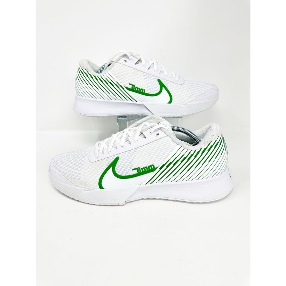 NikeCourt Air Zoom Vapor Pro 2 HC White Kelly Green Size 11.5 DR6191-102